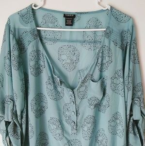 Torrid Skull Sheer Blouse